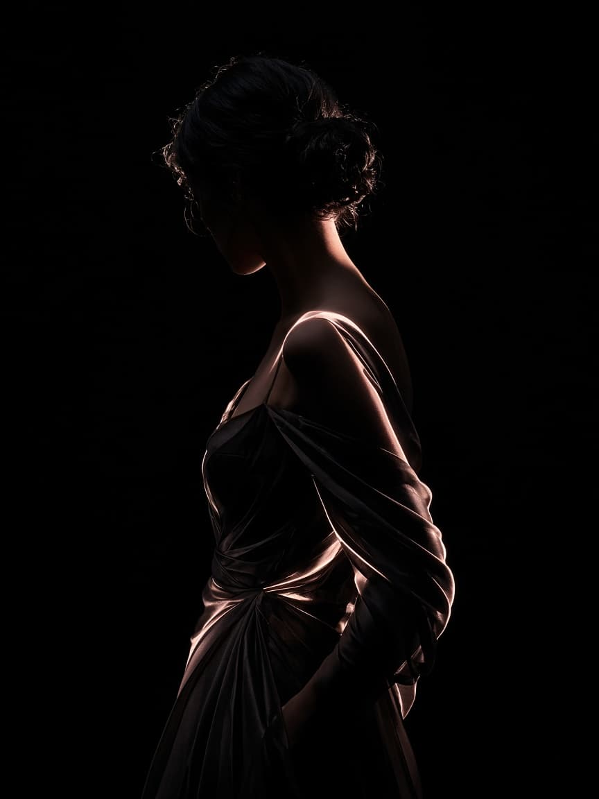 Editorial-Silhouette — stilvolle visuelle Identität auf VIVELORA